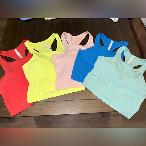 lululemon athletica Tops - Lululemon Ebb To Street Cropped Racerback Tank Top